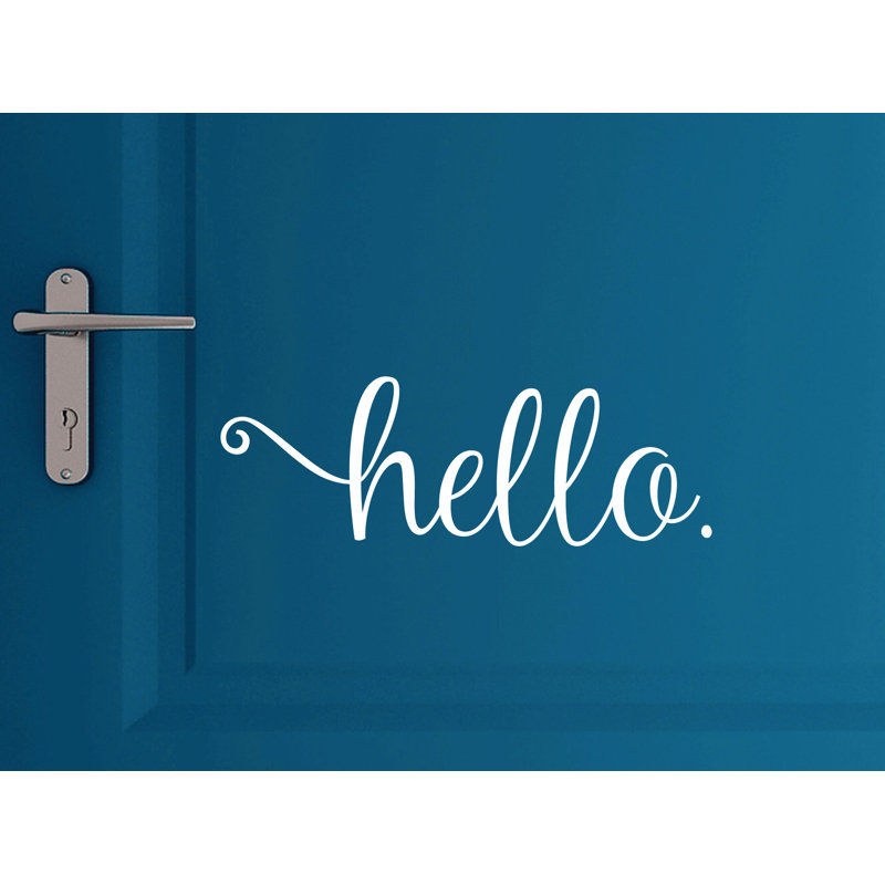 Trule Hello Wall Decal & Reviews Wayfair